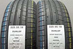 2 GOMME 225 55 18 DUNLOP 2024 RIF3770