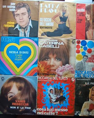 🎵 Lotto di 9 Dischi 45 Giri Vintage – Anni '60/'7