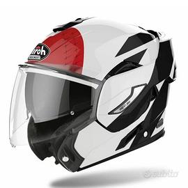 CASCO MODULARE AIROH REV 19 LEADEN RED GLOSS  XL