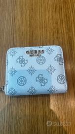 portafoglio Guess bianco Laurel SLG small around 