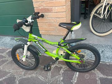 Bicicletta kawasaki 16 pollici bimbo
