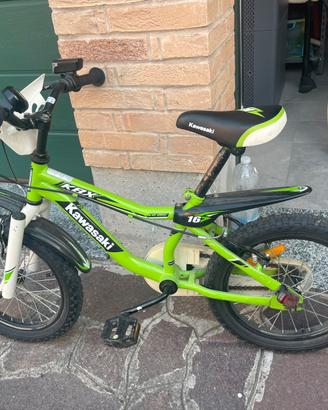 Bicicletta kawasaki 16 pollici bimbo