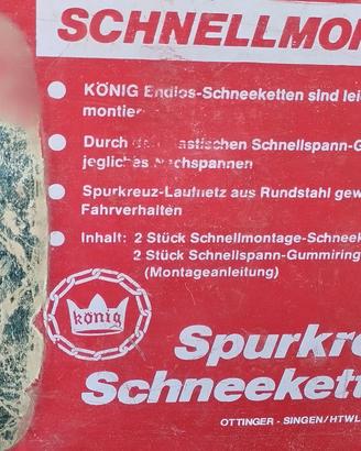 Catene da neve KÖNIG originali vintage – Spurkreuz