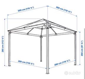 gazebo ikea fagelon