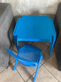Tavolino e sedia plastica bambini