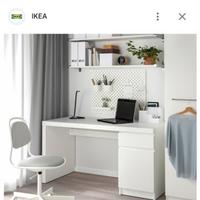 Scrivania MALM IKEA Bianca