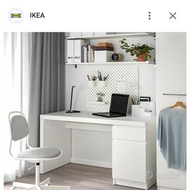Scrivania MALM IKEA Bianca