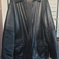 Giaccone uomo vera pelle nero