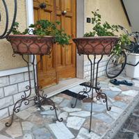 fioriere in ferro battuto 