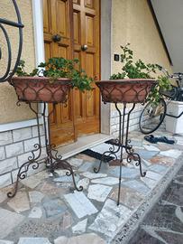 fioriere in ferro battuto 