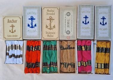 Filo vari colori per ricamo Muliné (DMC - ANCÓRA)