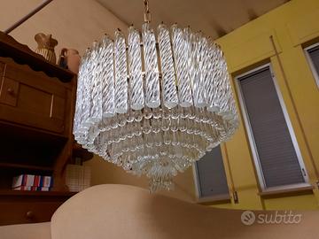 lampadario Venini in vetro di murano 