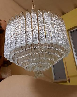 lampadario Venini in vetro di murano 