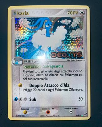 Altaria EX Deoxys 1/107 Holo Stamped
