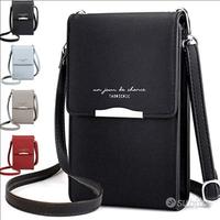 NUOVA Borsa per telefono da donna/uomo a tracolla