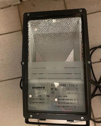 Faro riflettore lampada esterno 150 w disano 1149