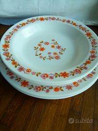 set piatti Arcopal Francia vintage 