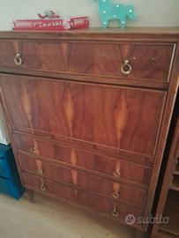 Vintage - Scrivania sécretaire in legno