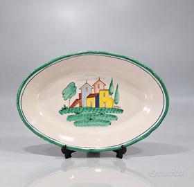 Piatto Ovale Ceramica Vietri C.A.S. Dipinto a Mano