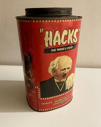 SCATOLA IN LATTA CARAMELLE HACKS