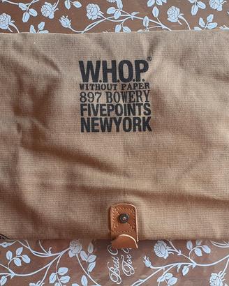 borsa roll-up W.H.O.P. Without Paper New York