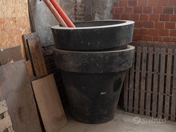 Vasi piante Serralunga Vas-One nero/antracite