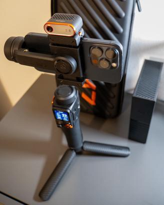 Gimbal AI con monitor remoto