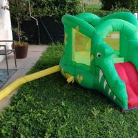 Gonfiabile con scivolo  coccodrillo