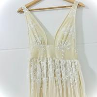 Abito cerimonia Boho panna di pizzo S