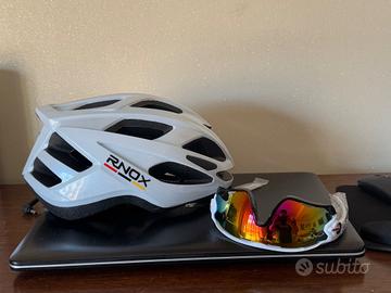 Casco Bici Da Corsa Con occhiale 