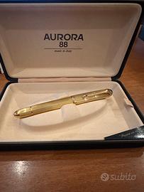 Stilografica Aurora 88 Placcata Oro
