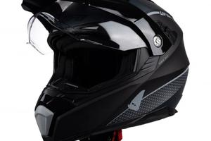 Casco Cross Motard Ufo Aries Grigio-nero matt misu