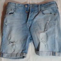 Shorts jeans Jack & Jones con strappi taglia S