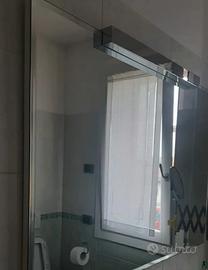 specchio con led e specchietto estensibile