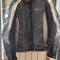giacca moto axo con pantaloni in pelle 