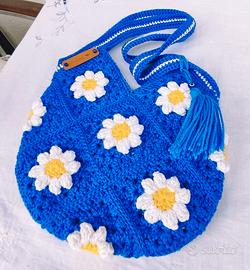 Borsa handmade all'uncinetto 