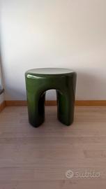 Sgabello design verde lucido – 43 cm (nuovo)