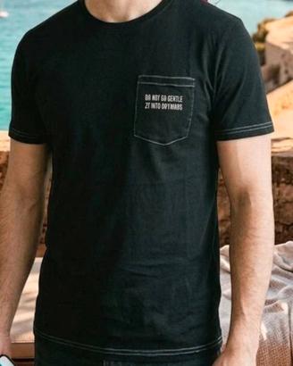 T-shirt nera Jeckerson con taschino – Taglia XXL