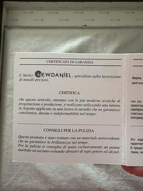 Cornice argento certificata