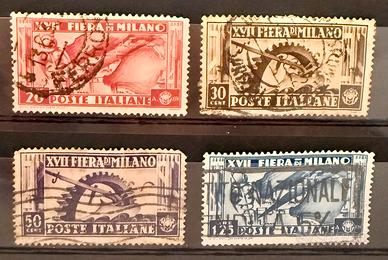 Francobolli Italia 1936 fiera di Milano