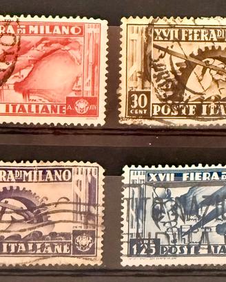 Francobolli Italia 1936 fiera di Milano