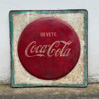 Insegna serigrafata Coca Cola Ars Nova anni 60