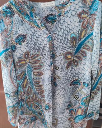 Blusa/Camicetta con Fantasia Paisley/Squame
