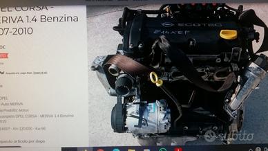 motore opel Meriva benzina 1.4 Z14XEP