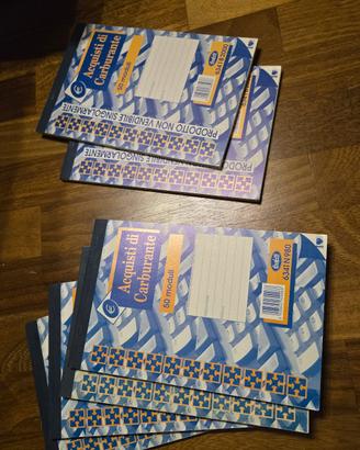 Lotto blocchi Buffetti "Acquisti di carburante",ll