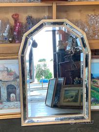 Specchio con cornice,  invecchiata.