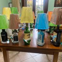 Lampade fatte con bottiglie