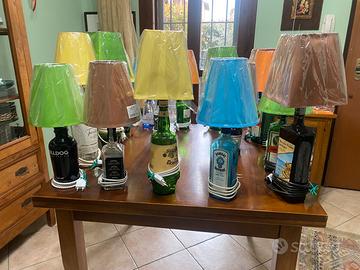 Lampade fatte con bottiglie