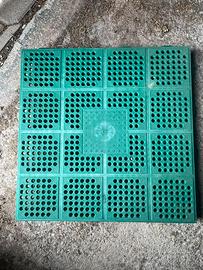 Piastrelle giardino plastica verde