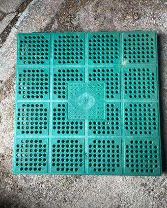 Piastrelle giardino plastica verde